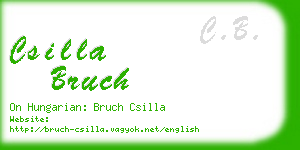 csilla bruch business card